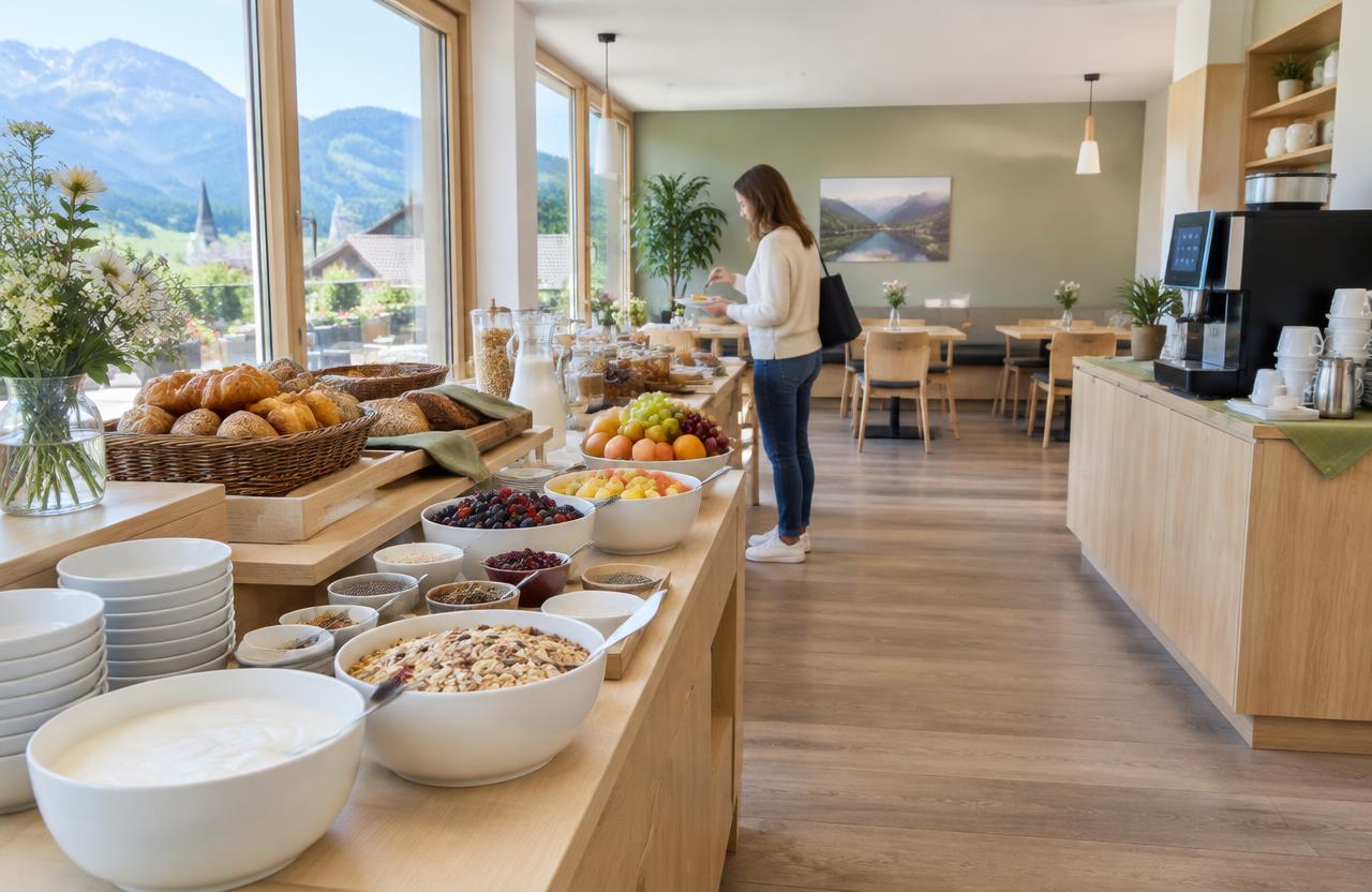 Hotelzimmer-Projektbeispiel – Frühstücksraum planen